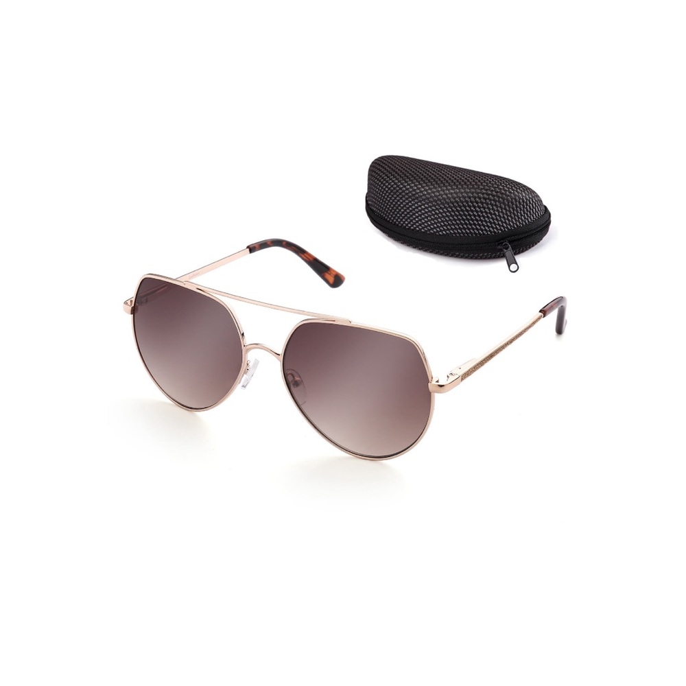 Aviator Sunglasses with case - squared